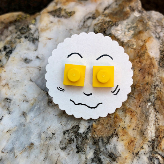 LEGO-Ohrstecker gelb