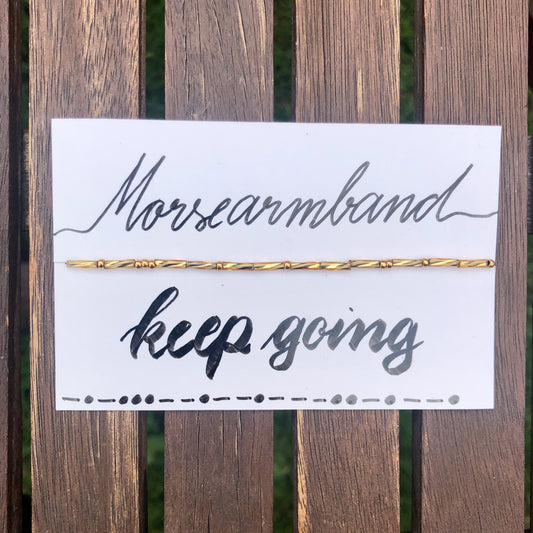Morsearmband "Keep Going"