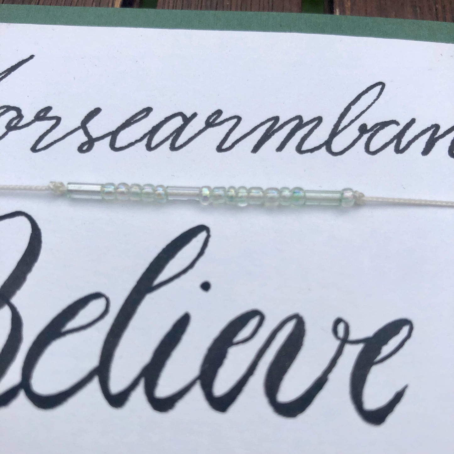 Morsearmband "Believe"