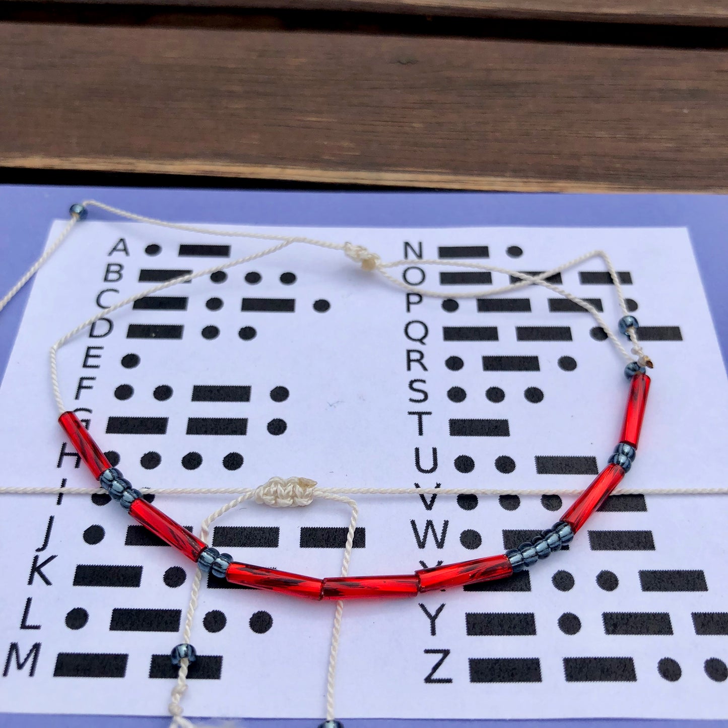 2 Morsearmbänder "Mother" und "Daughter"