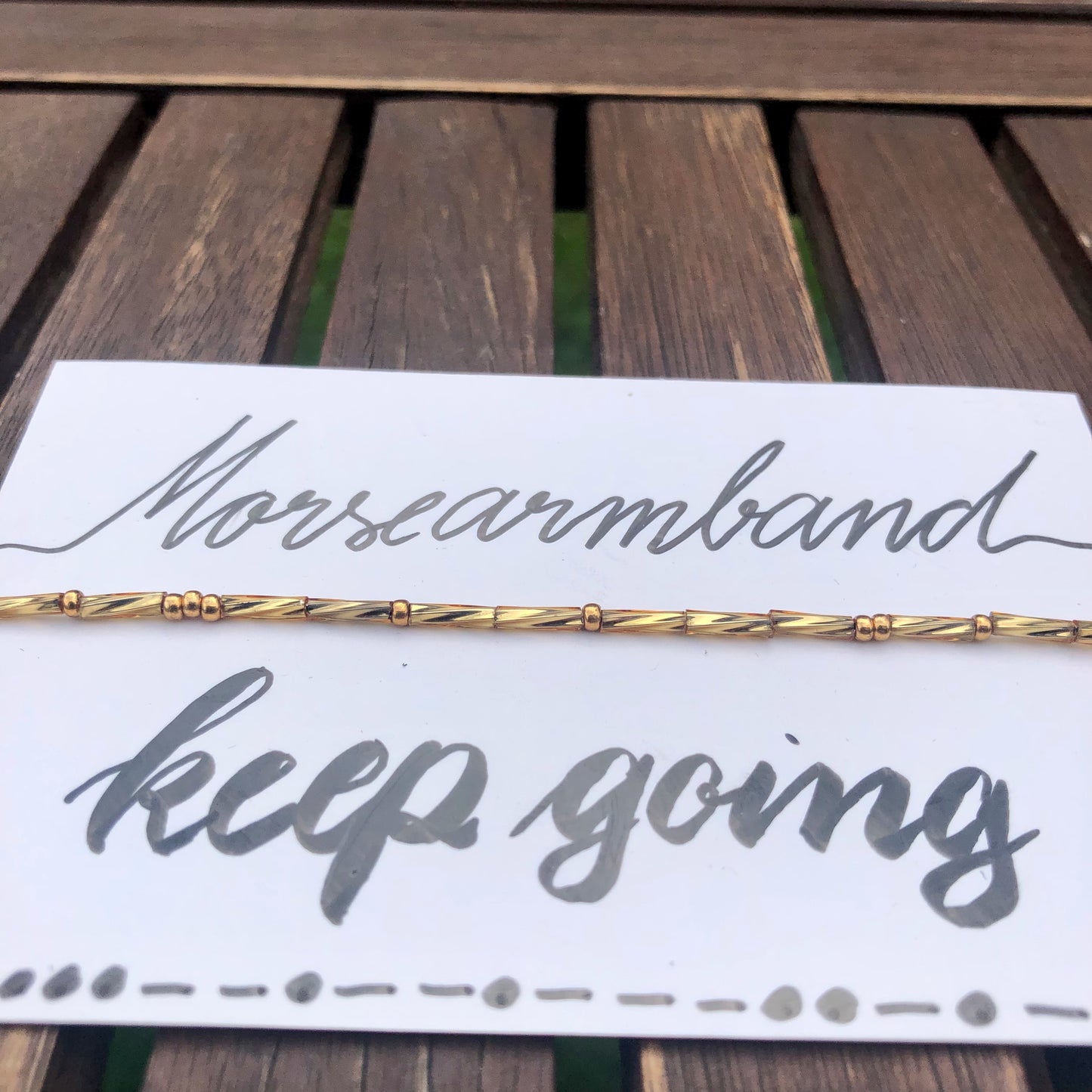 Morsearmband "Keep Going"